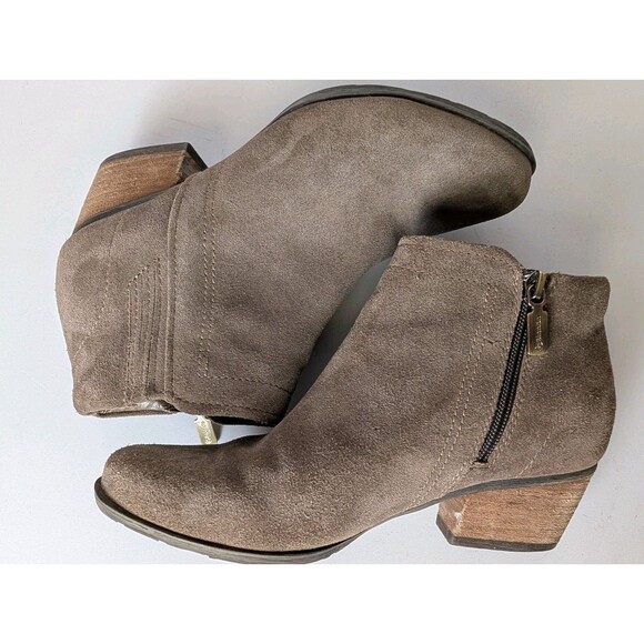 Blondo Women Waterproof Liam Chelsea Brown Suede Leather Heel Ankle Boots 7.5M - Picture 5 of 14